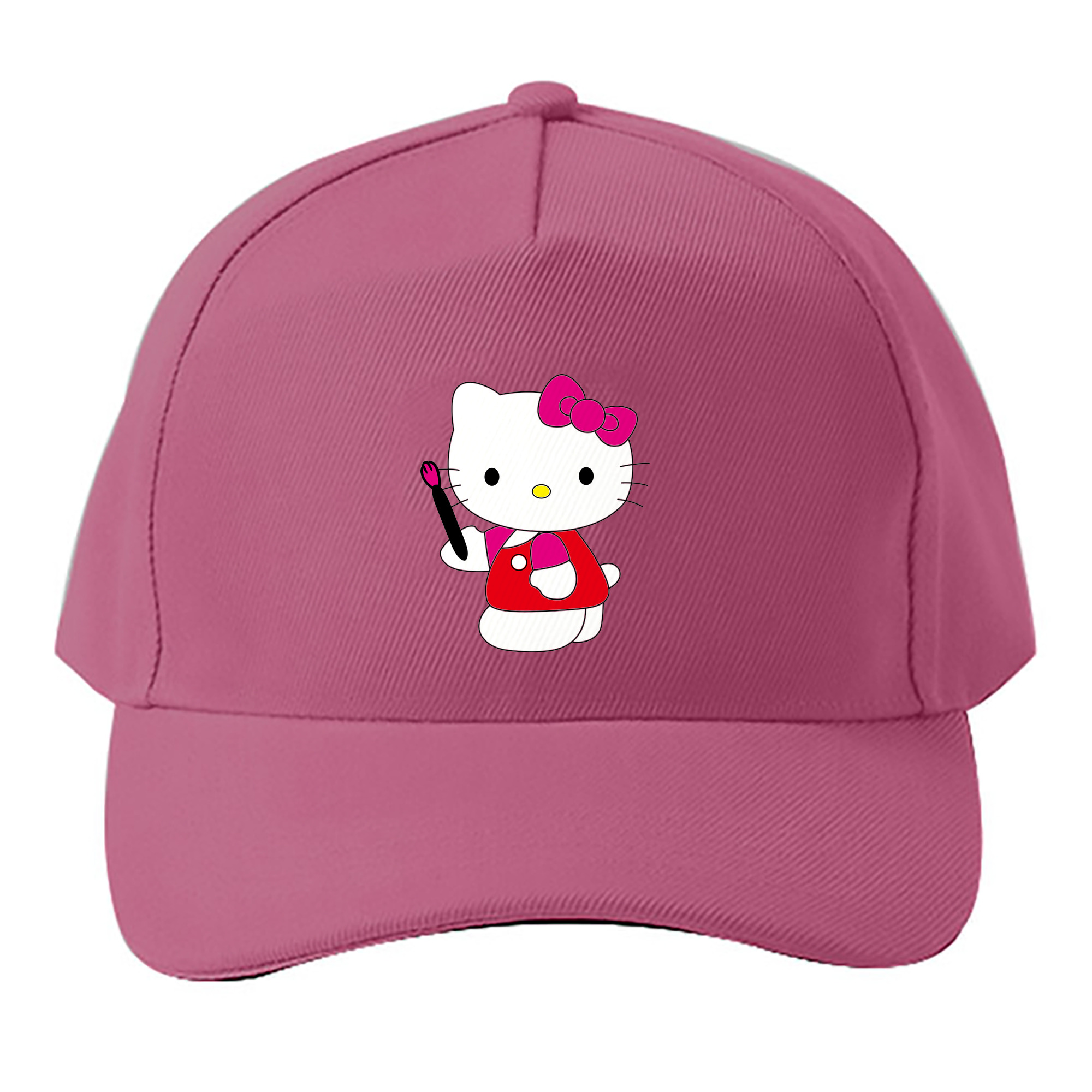 （画像用） Hello Kitty ハローキティ ベースボールキャップ 綿100％ 男女兼用 帽子 スポーツ